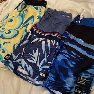 3 Boys Quiksilver Boardshorts size 23